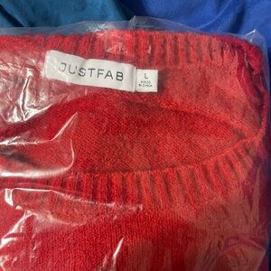 JustFab Red Sweater